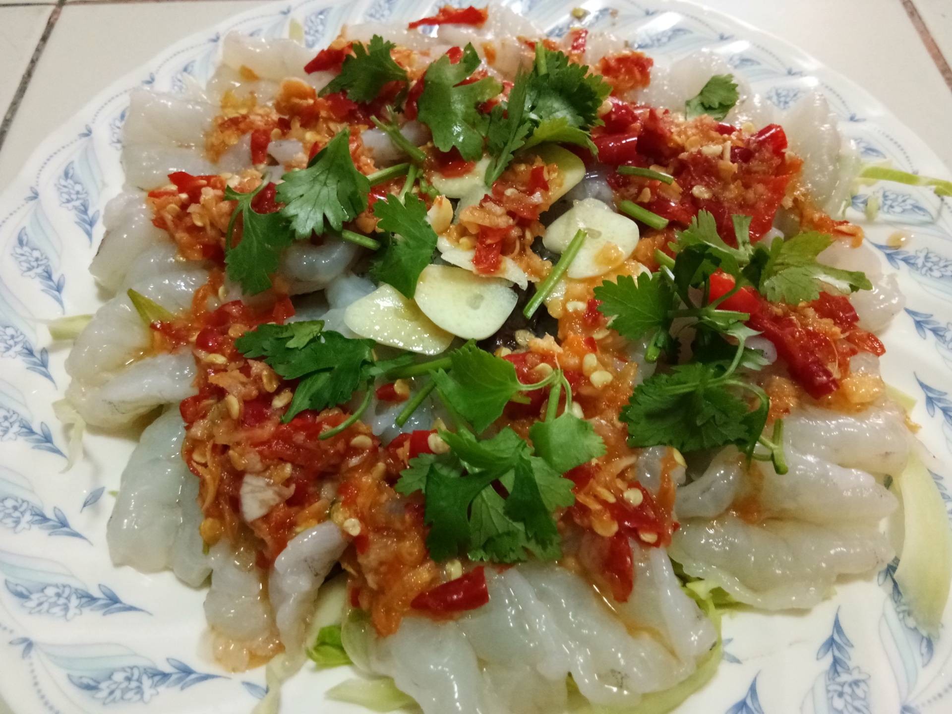 กุ้งแช่น้ำปลา