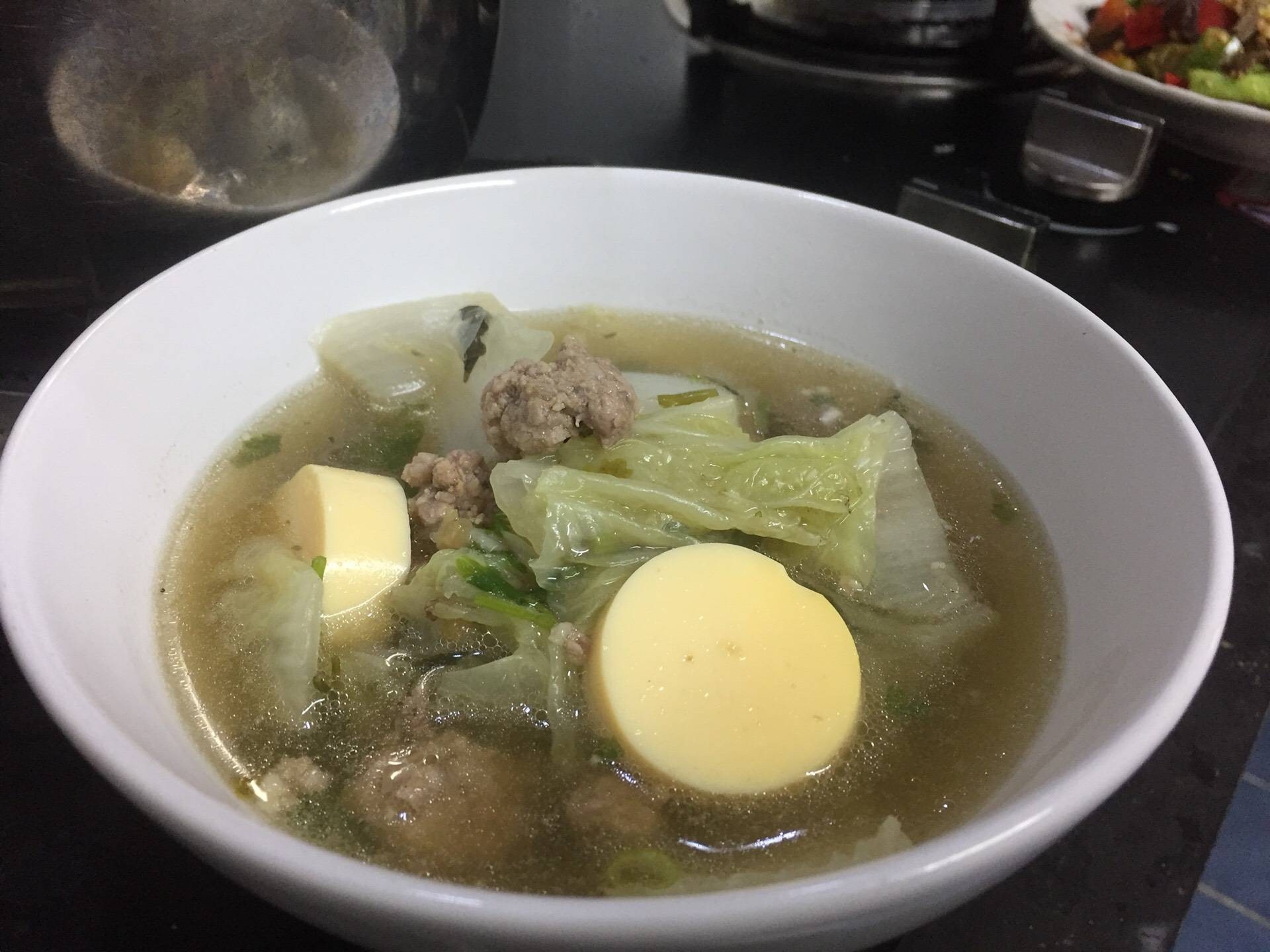 ต้มจืดเต้าหู้หมูสับ