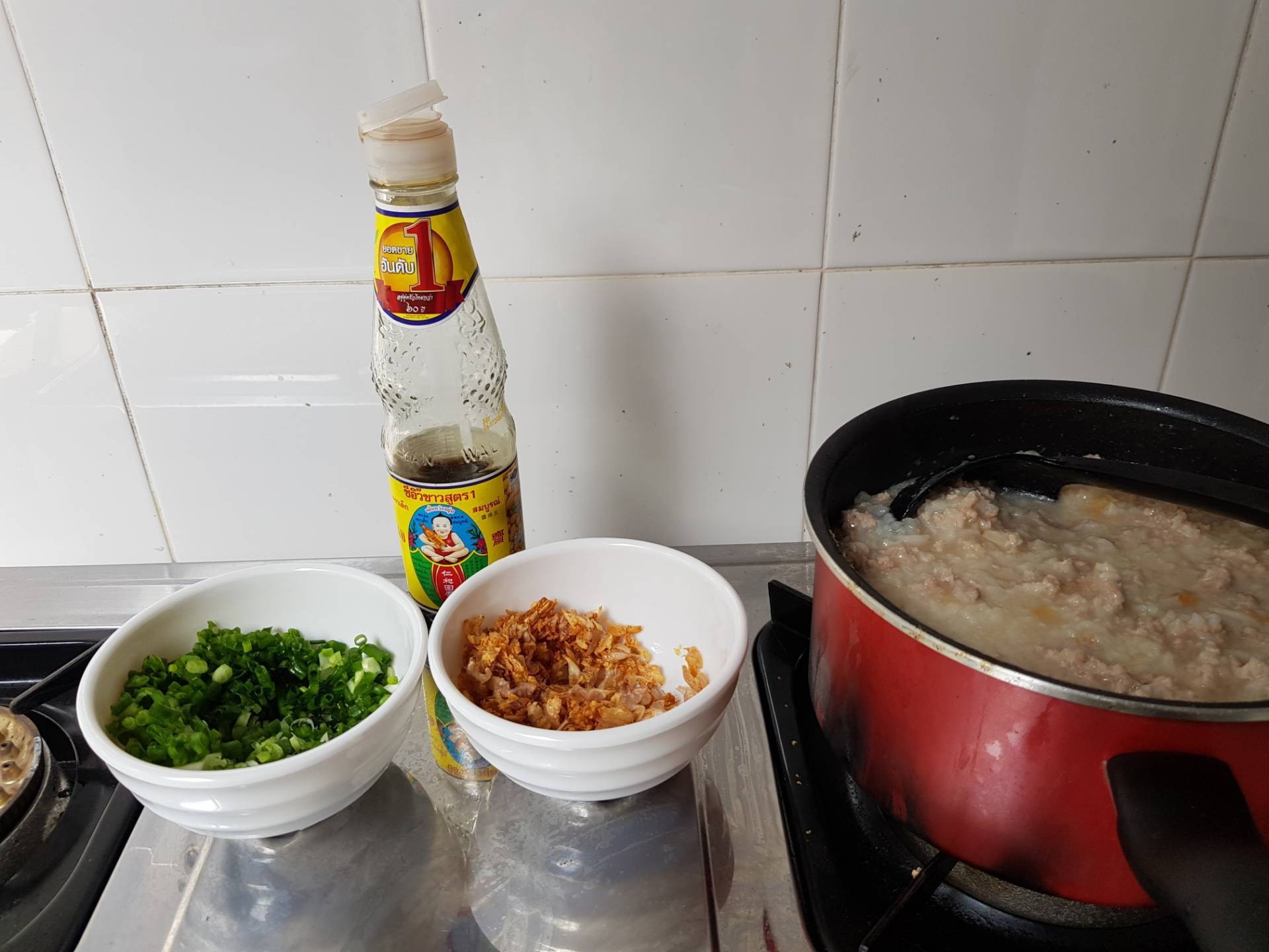 ข้าวต้มหมูสับฉบับแม่ของเพื่อน
