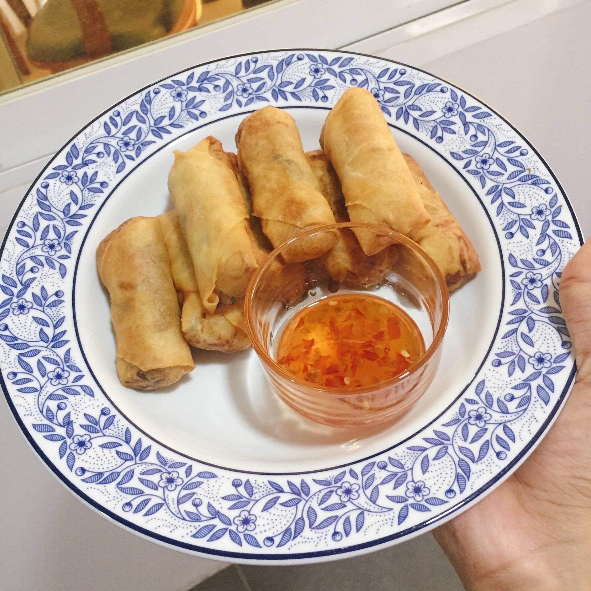 ปอเปี๊ยะทอด สูตรเสริมโปรตีน