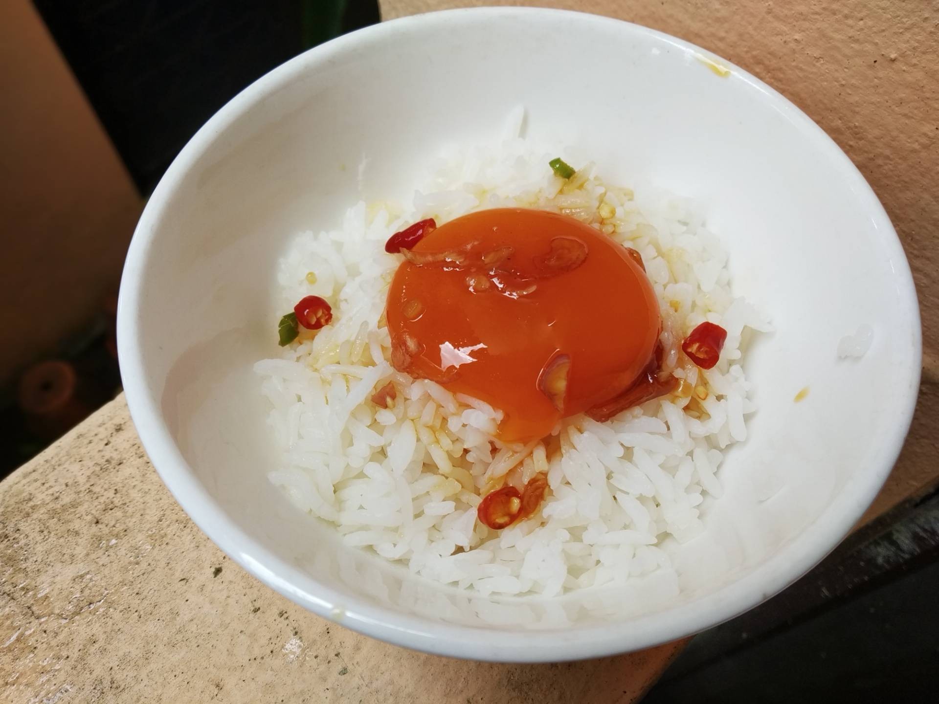 Tamago Rice พริกน้ำปลาไข่ดองซอสเห็ดหอม
