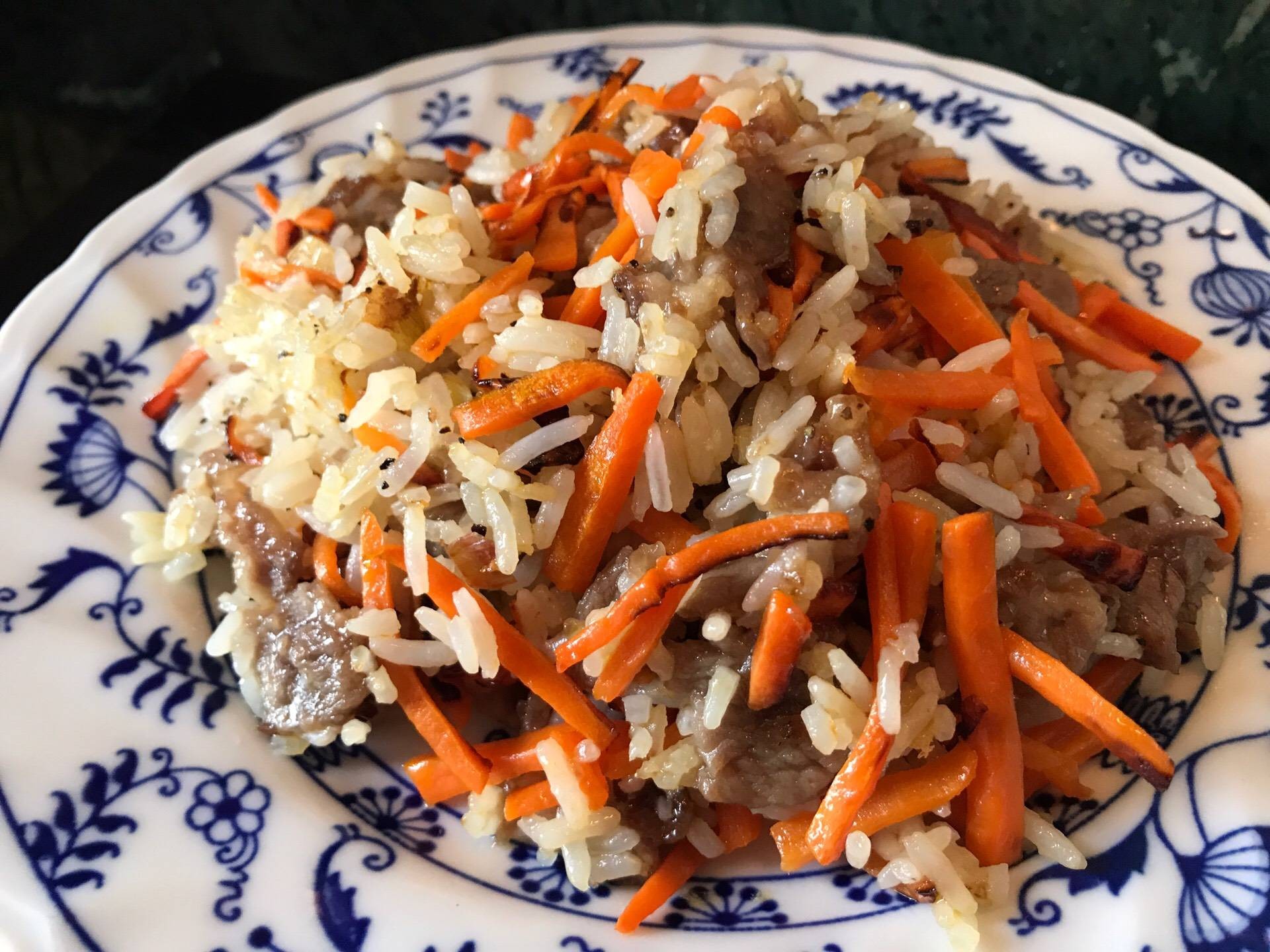 ข้าวผัดเนื้อสไตล์กวางตุ้ง 🇨🇳