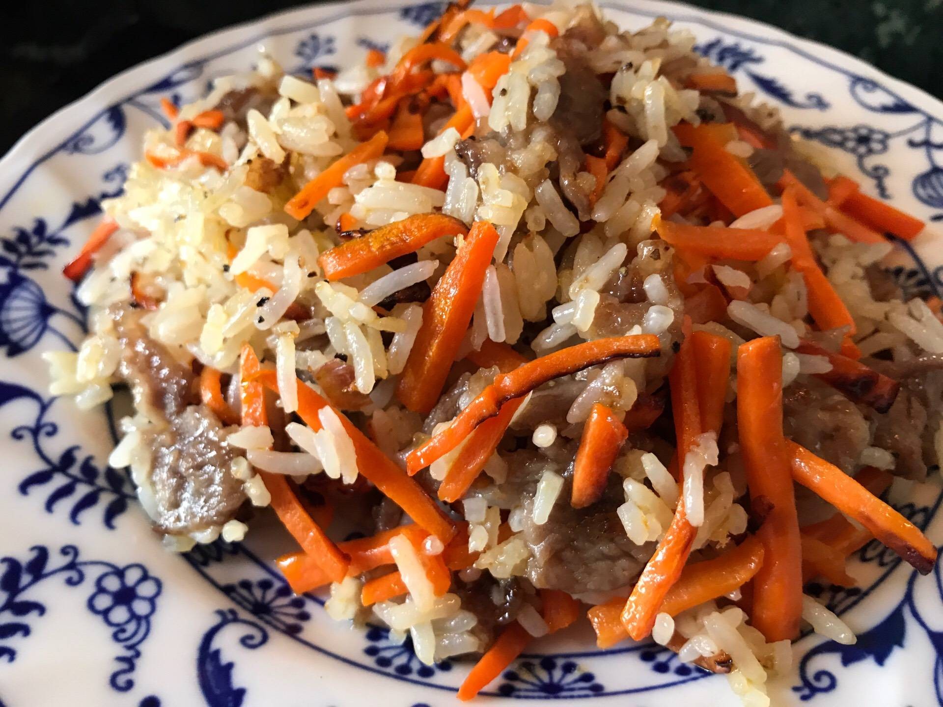 ข้าวผัดเนื้อสไตล์กวางตุ้ง 🇨🇳