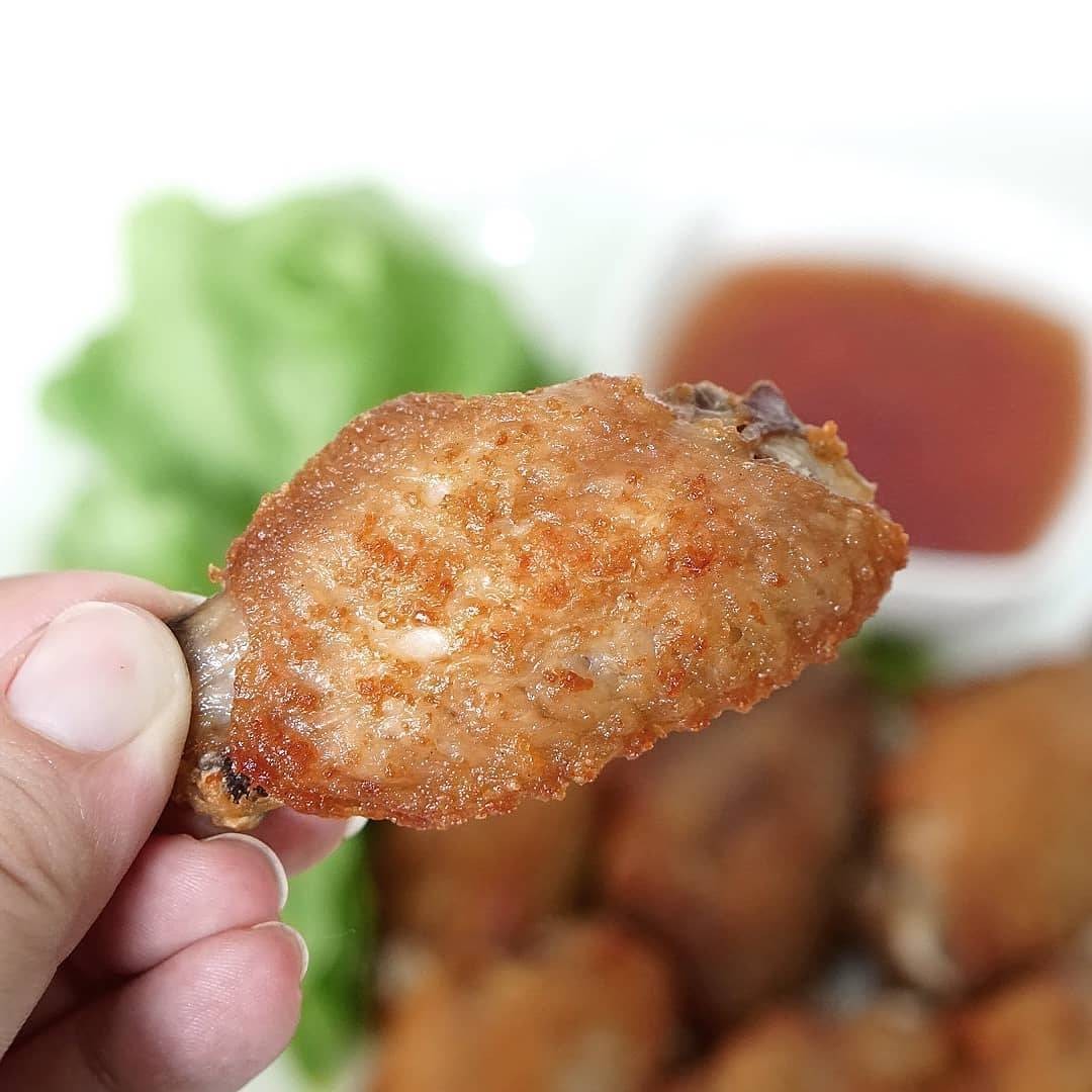 กลางปีกไก่ทอด