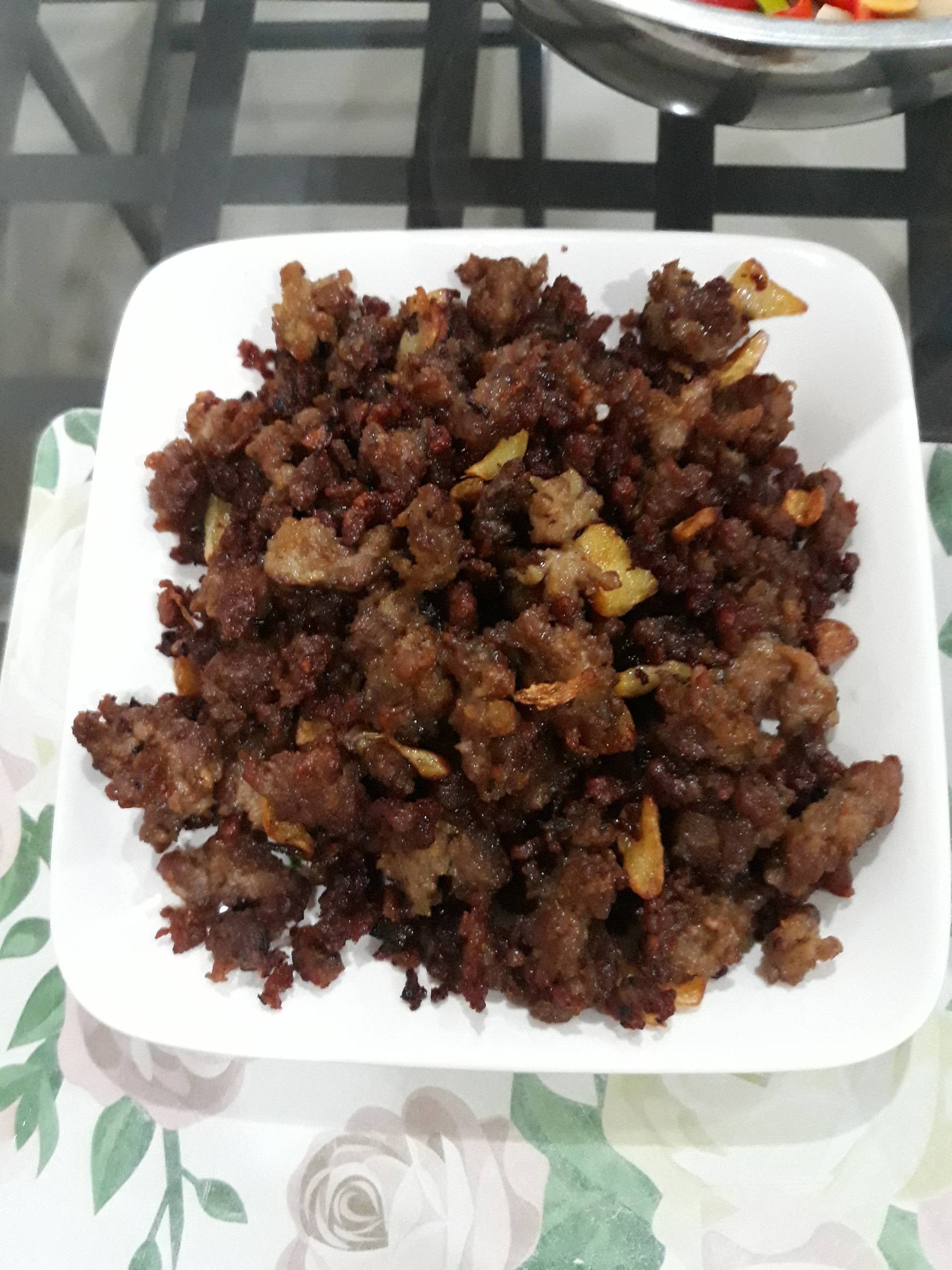หมูสับทอดกระเทียม