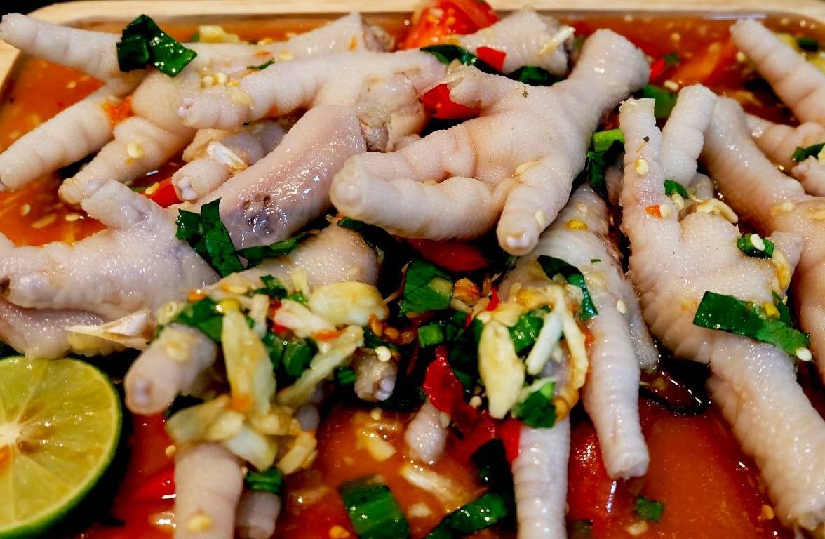 ตำปลาร้าขาไก่  / ตำขาไก่