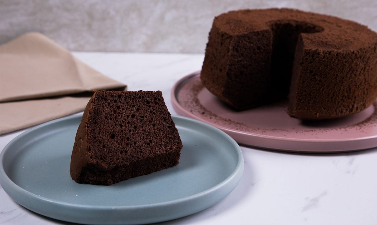 Chocolate Banana Chiffon Cake  (ช็อกโกแลตบานานาชิฟฟอนเค้ก)