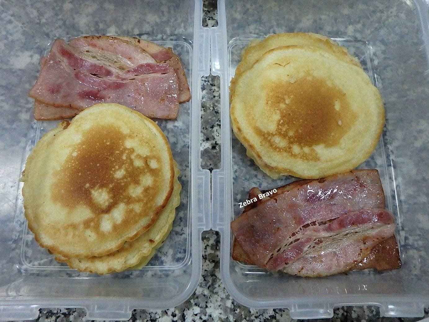 Pancakes with bacon