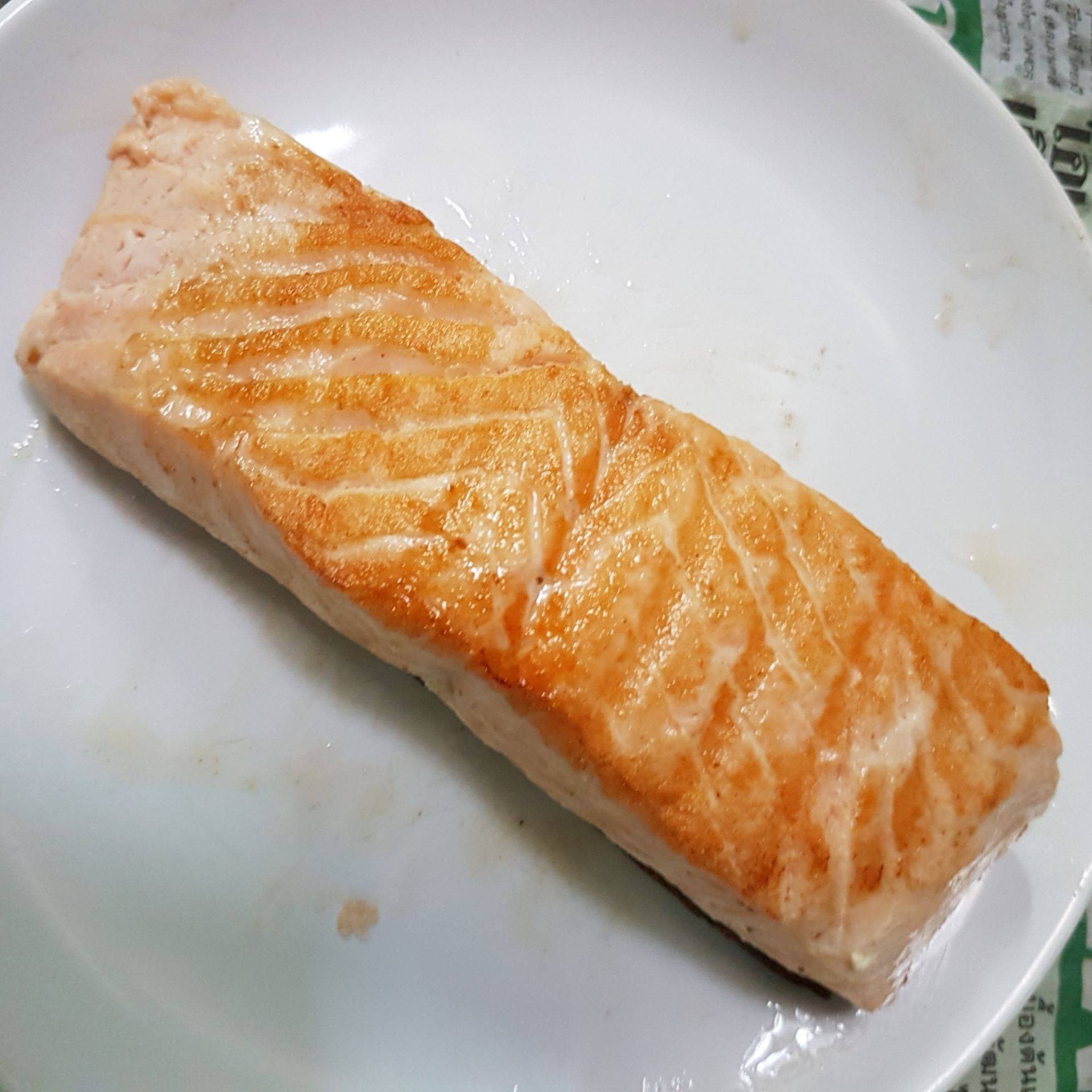 แซลม่อนย่างเกลือ