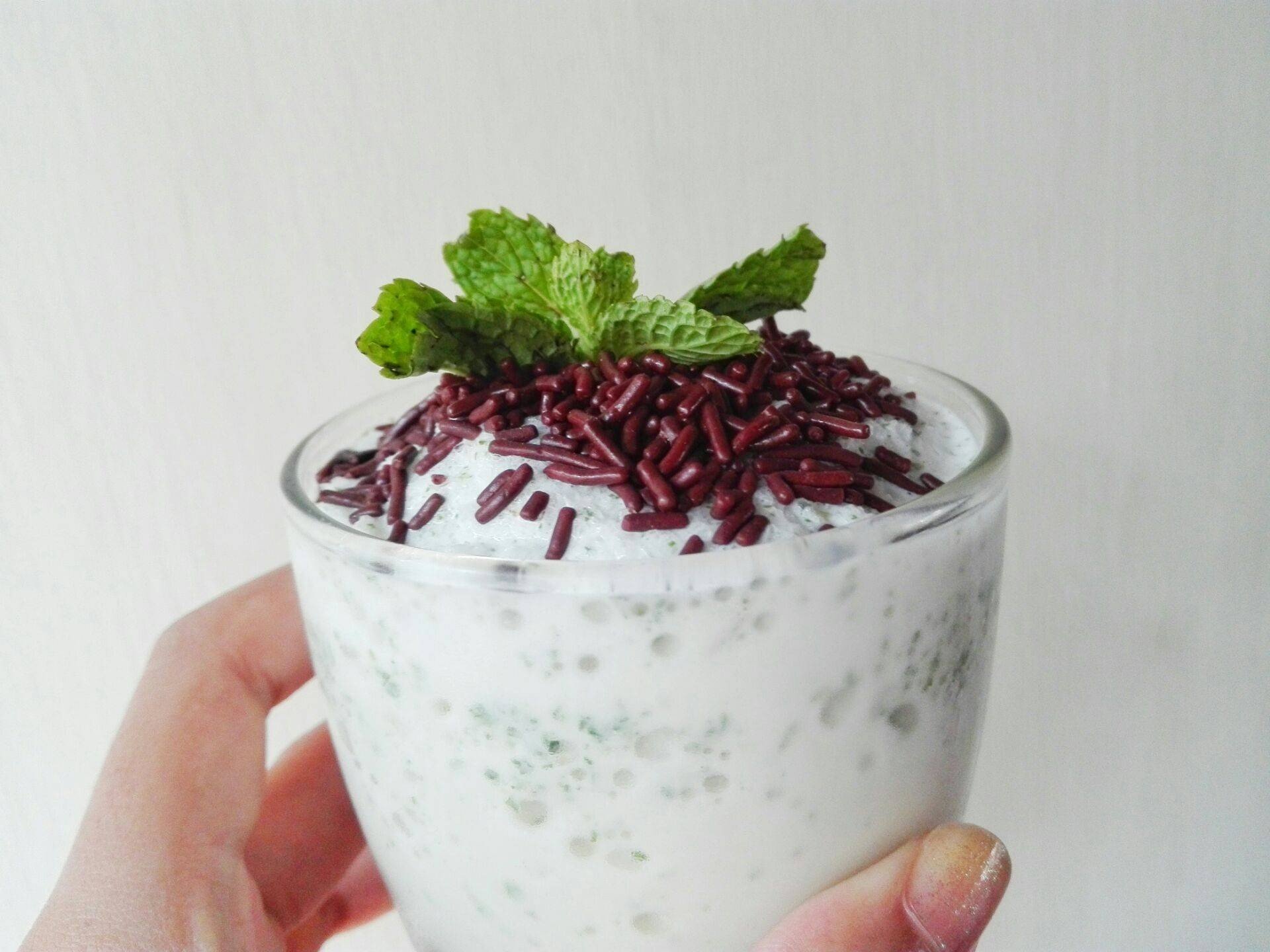 สูตร 🍫 Mint Milk Fresh 🌱 พร้อมวิธีทำโดย ℊ𝓊𝓃ℯ𝓌ℯℯ𝓃𝓏 ☘︎ Wongnai Cooking