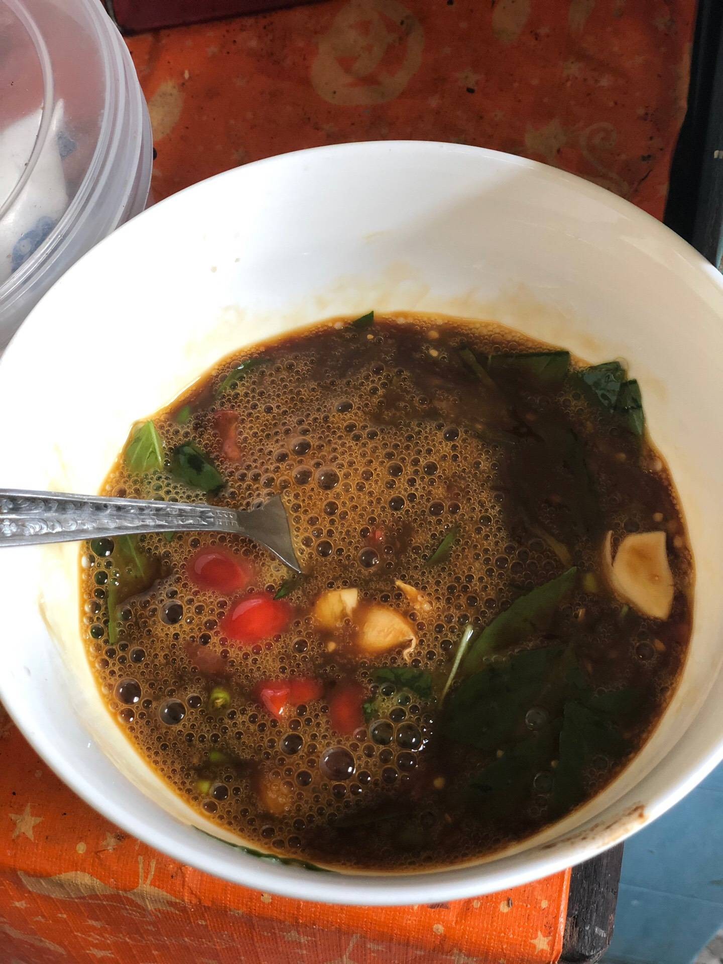 Black Thai omelette/ ไข่เจียว 5 กษัตริย์