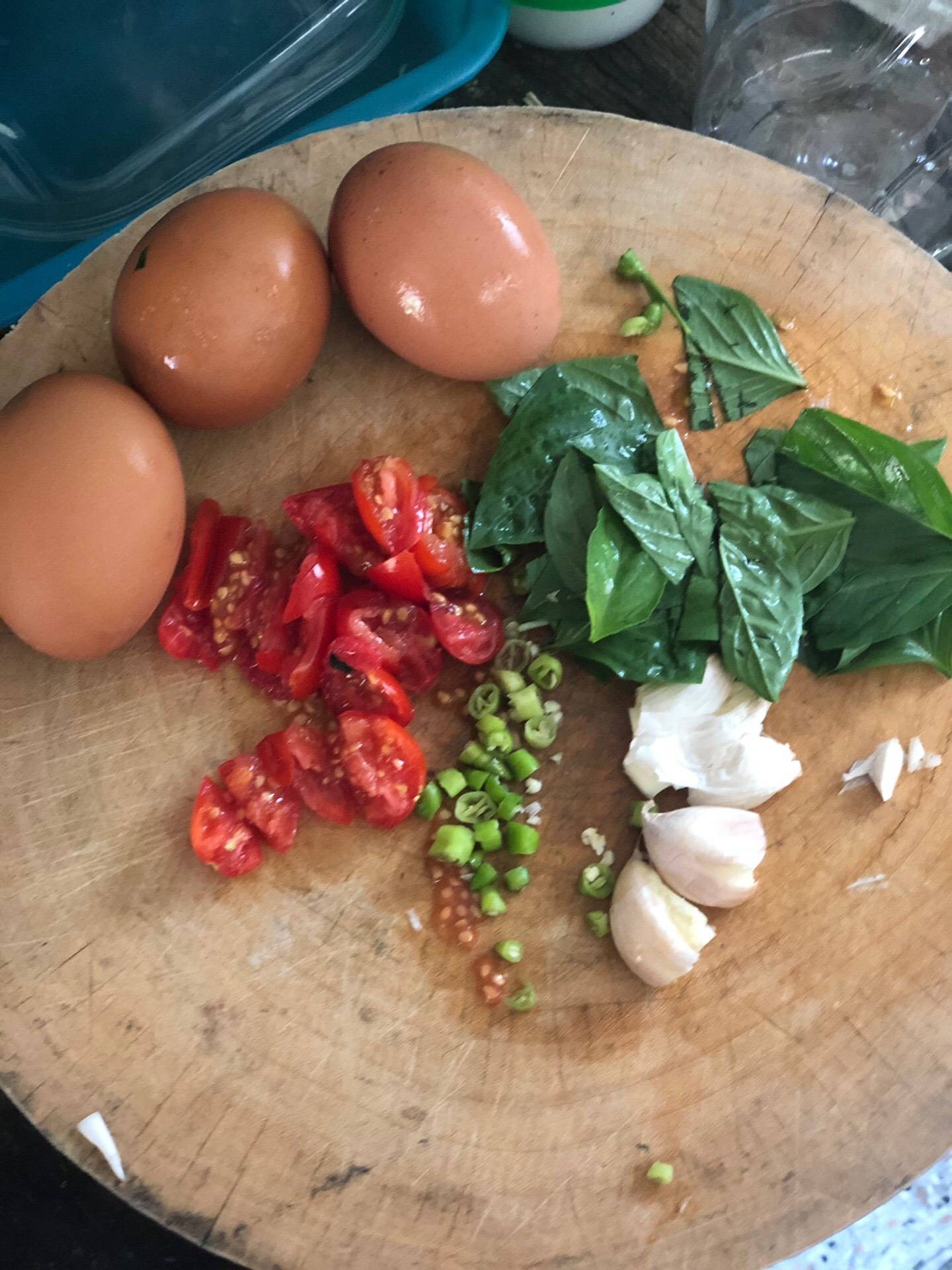 Black Thai omelette/ ไข่เจียว 5 กษัตริย์
