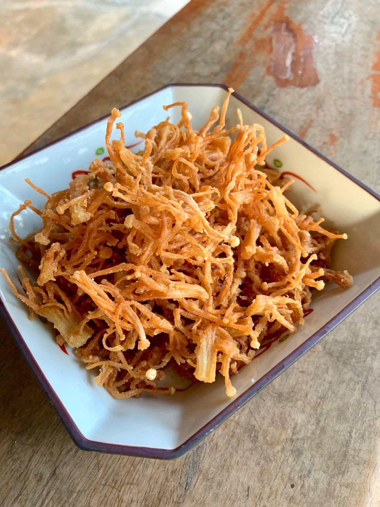 เห็ดเข็มทองทอด