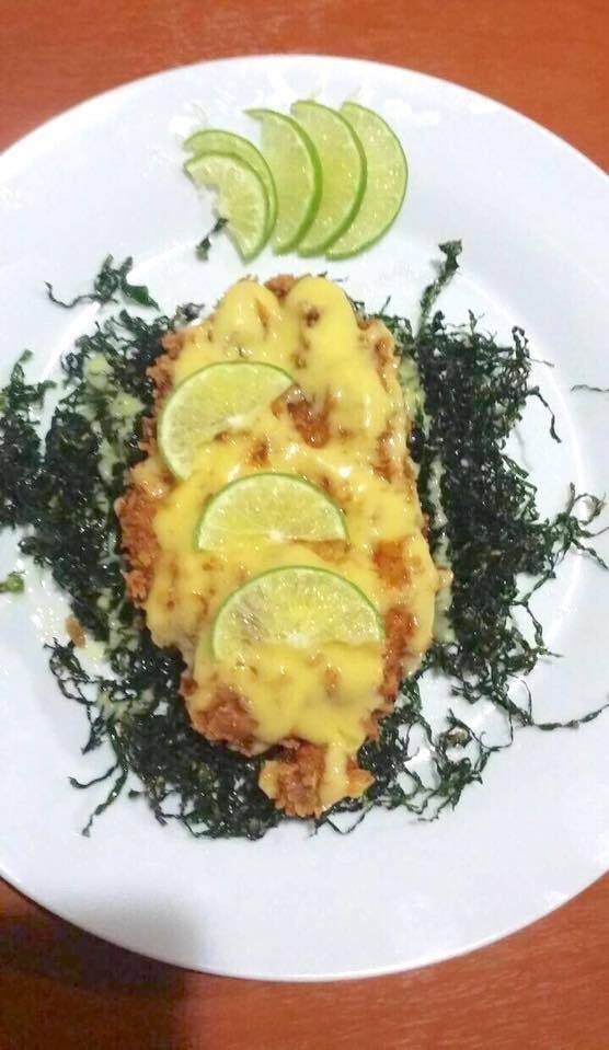 ไก่กรอบซอสมะนาว