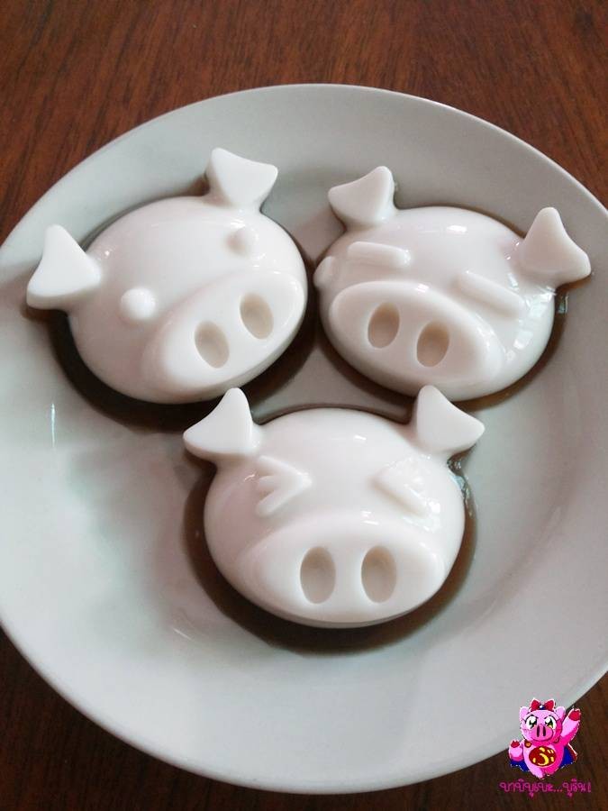 วุ้นกาแฟหน้ากะทิ 