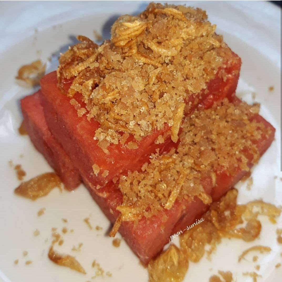 แตงโมหน้าปลาแห้ง