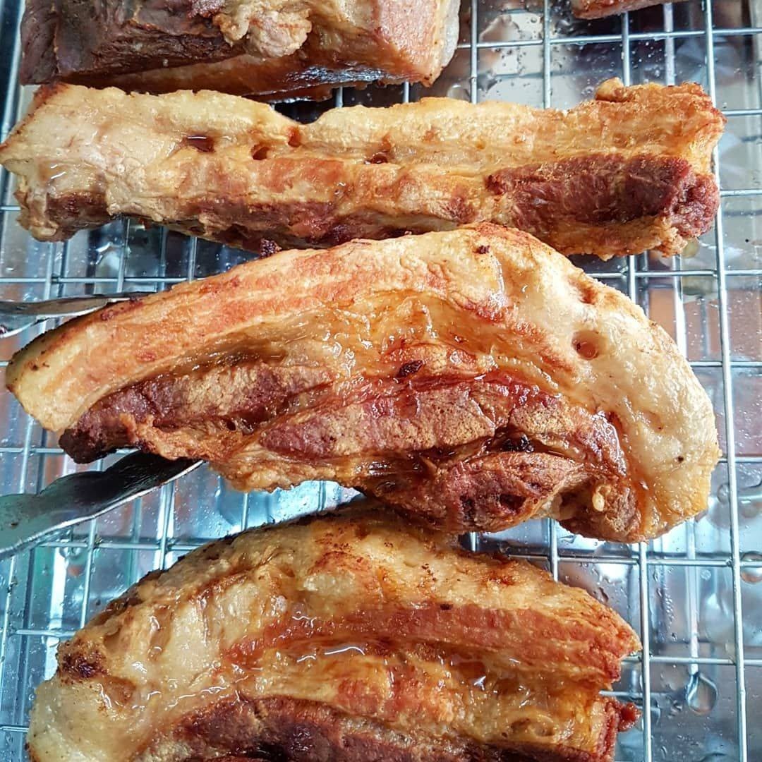 หมี่หยกหมูทอด