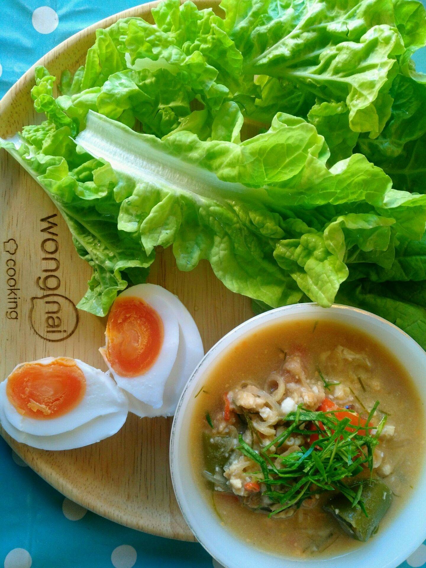 หลนไข่เค็มอกไก่สับ by ปลื้มจิตปลื้มใจ