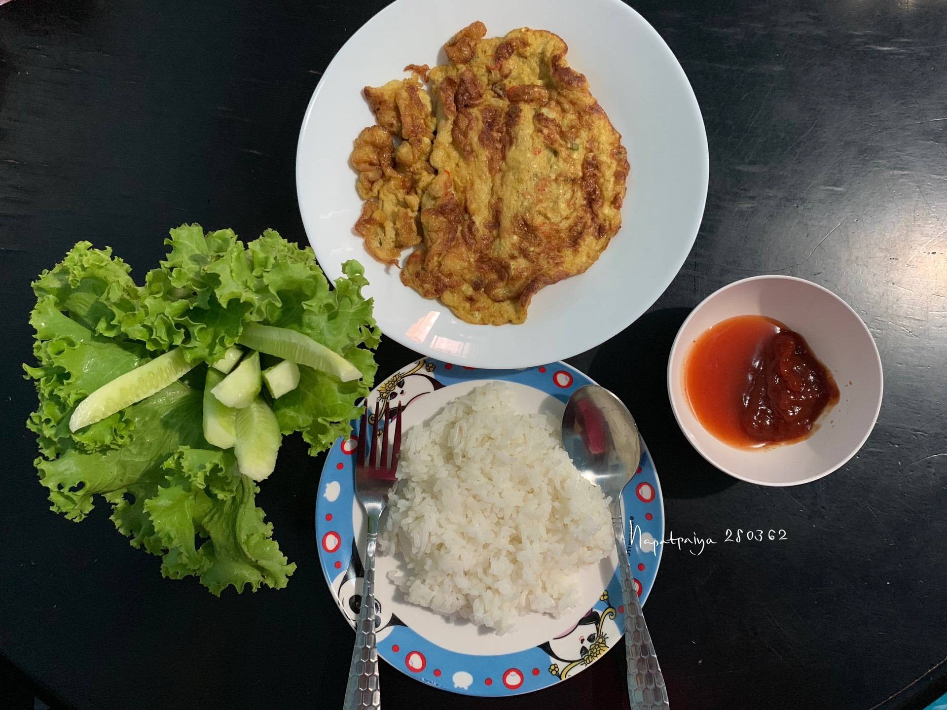 ไข่เจียวพริกสดสูตรเด็กทานได้