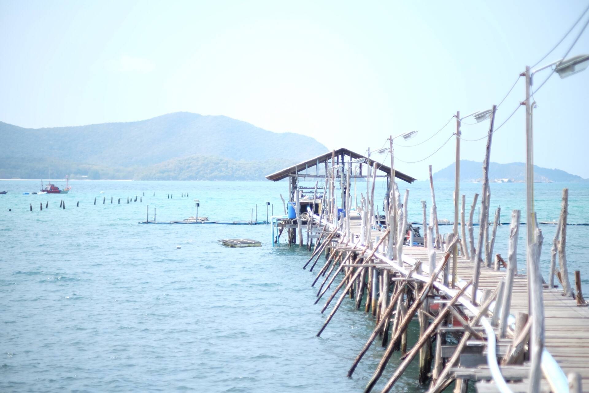 วิวก่อนลงเรือไปเกาะแสมสาร