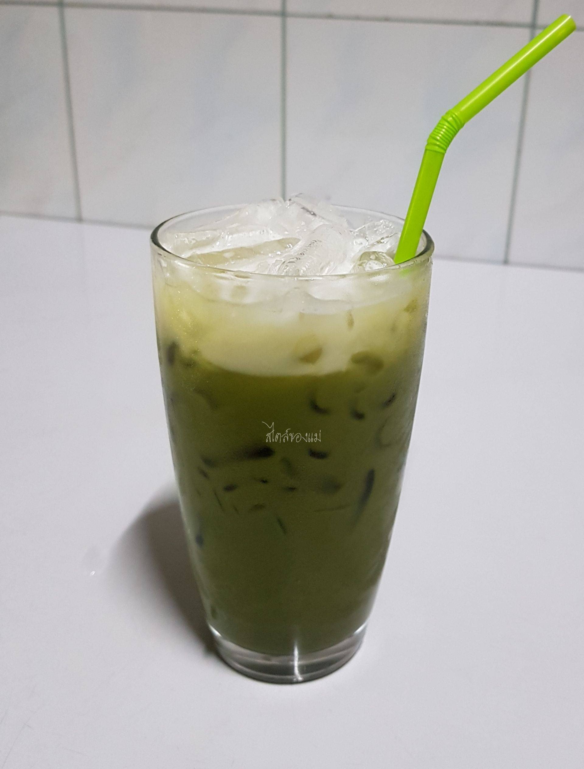 มัชฉะลาเต้(นมอัลม่อนด์)