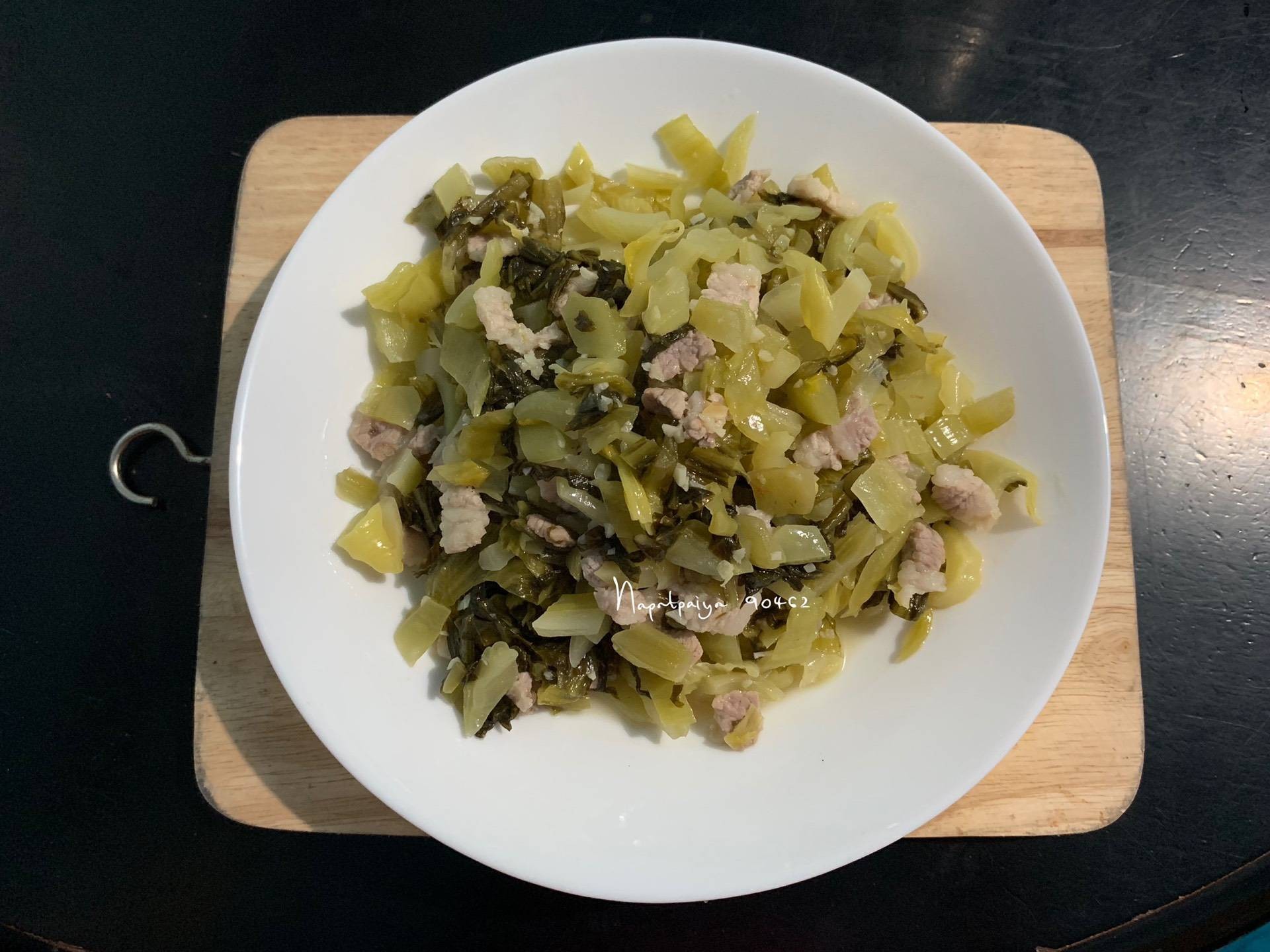 ผัดผักกาดดอง