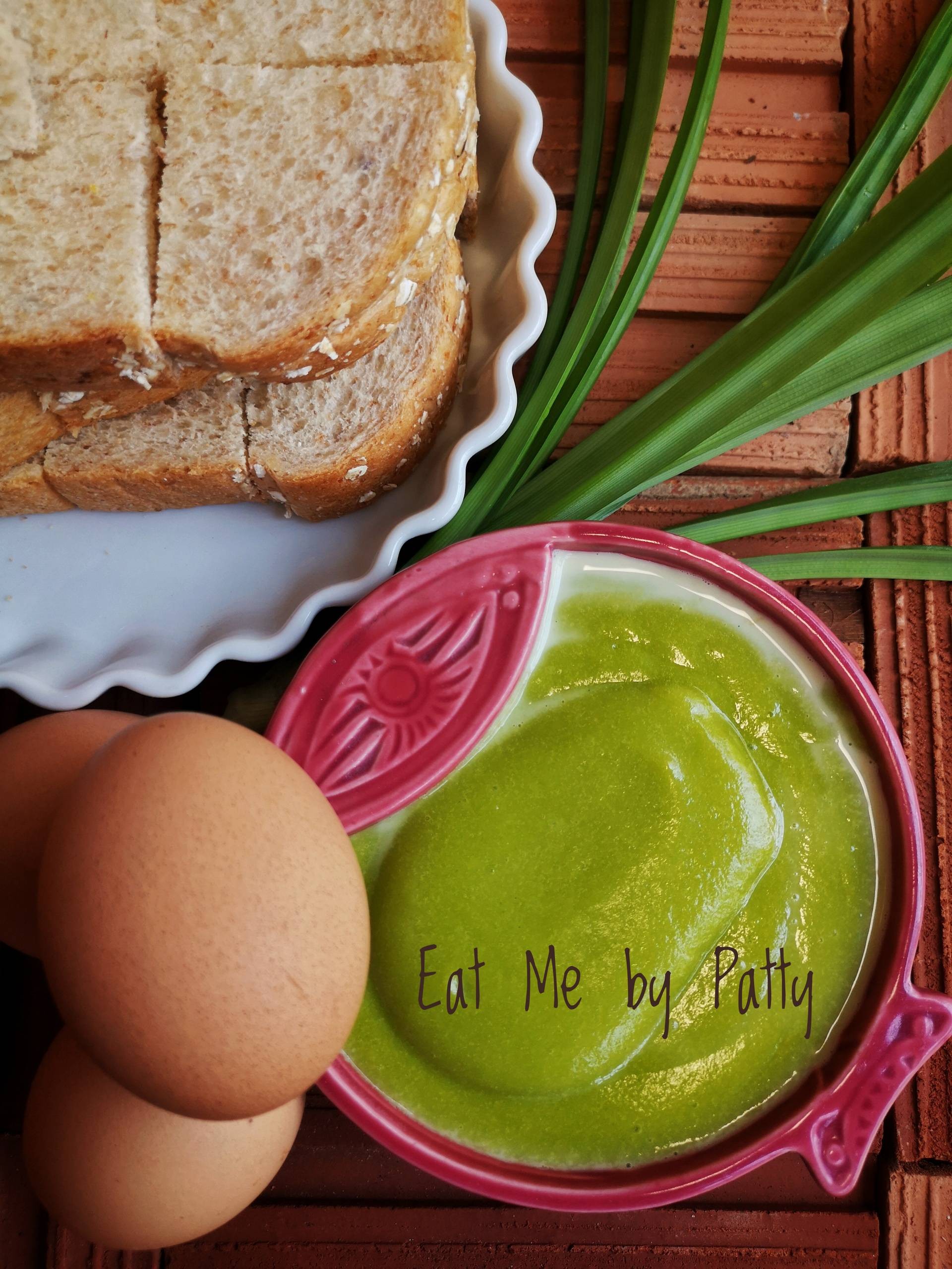 สังขยาใบเตยสูตรไร้แป้ง