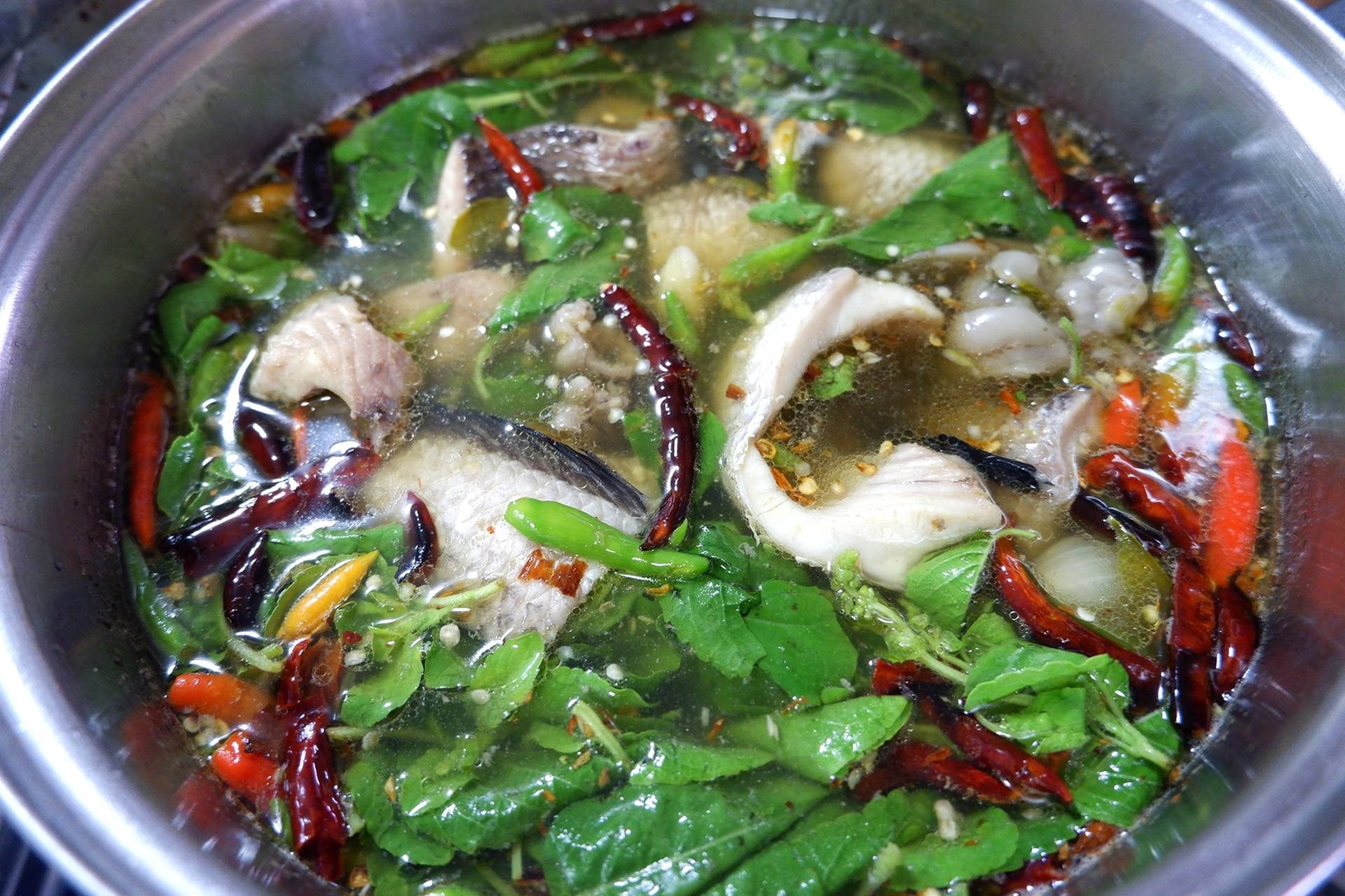 ต้มยำปลาช่อน