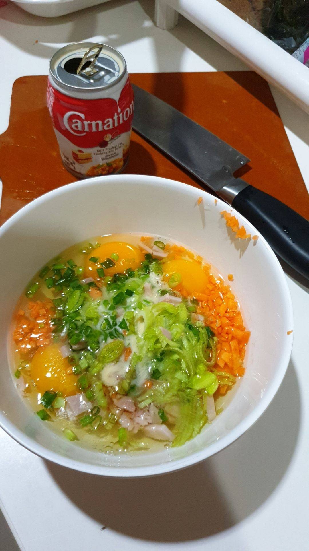 ไข่ม้วนเกาหลีใส่แฮม