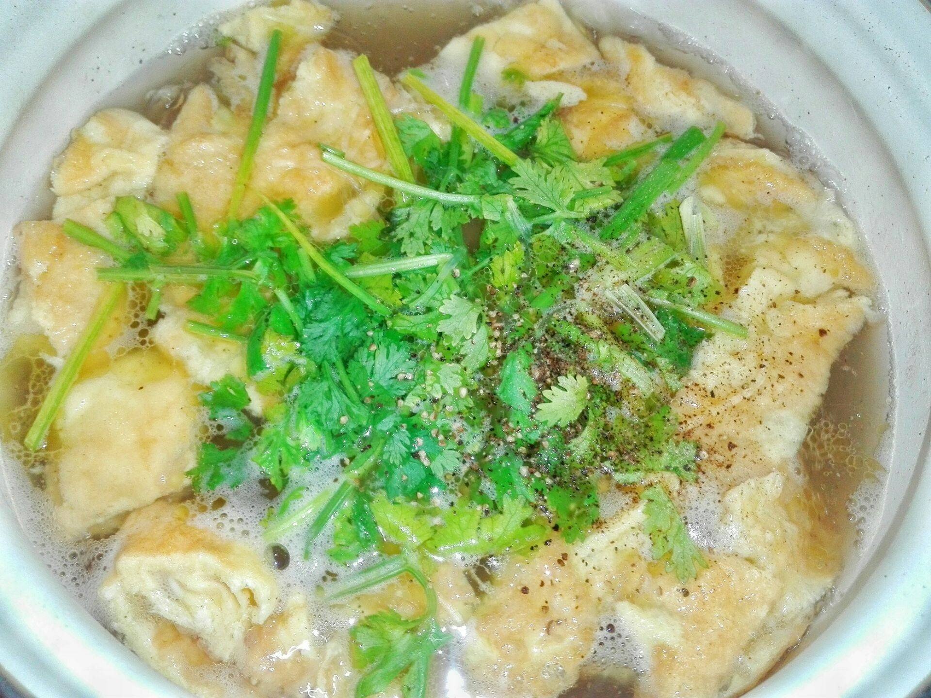 ไข่น้ำวุ้นเส้นเต้าหู้ไข่