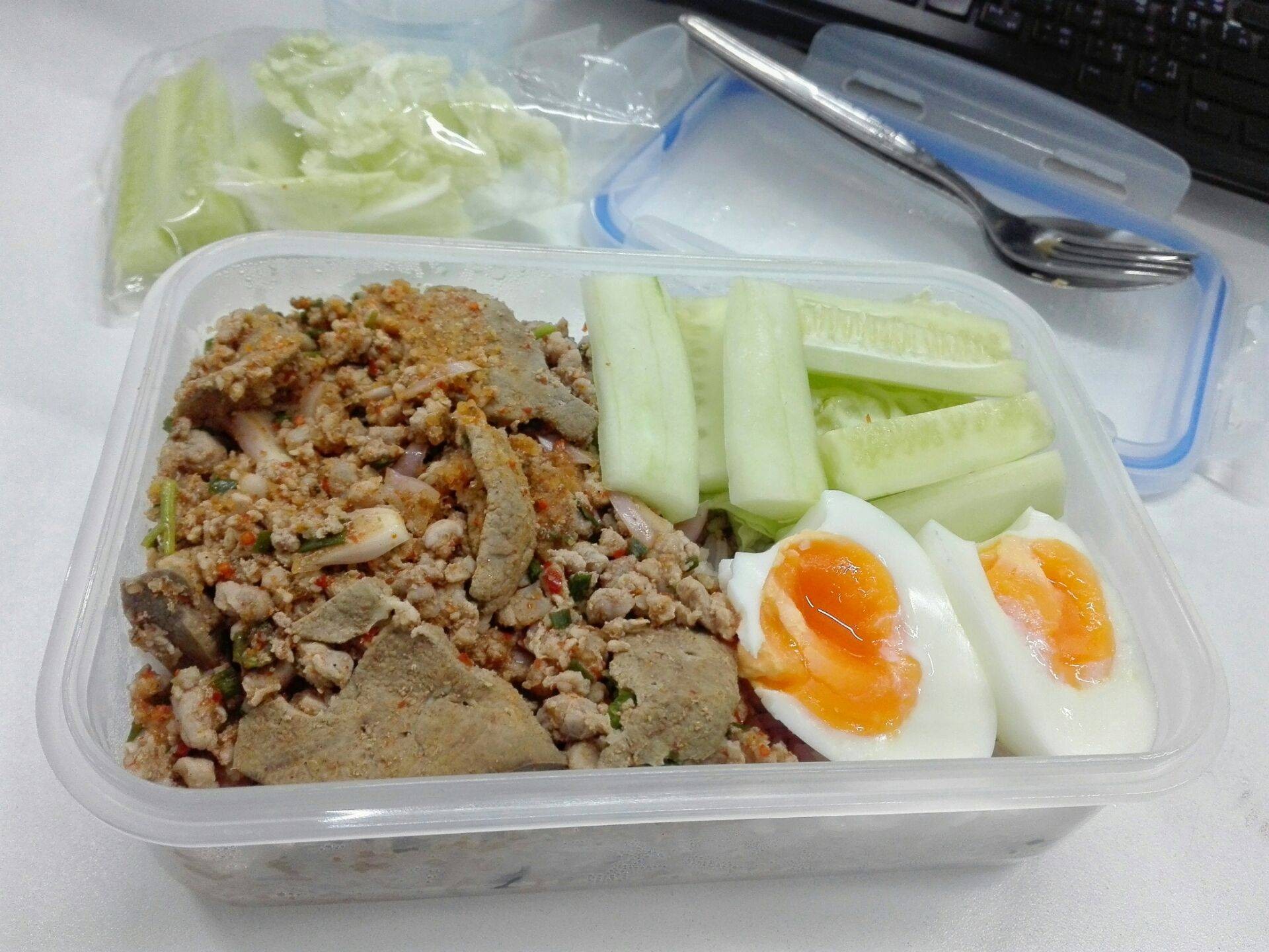 🐖 ลาบหมูและตับ 🐖