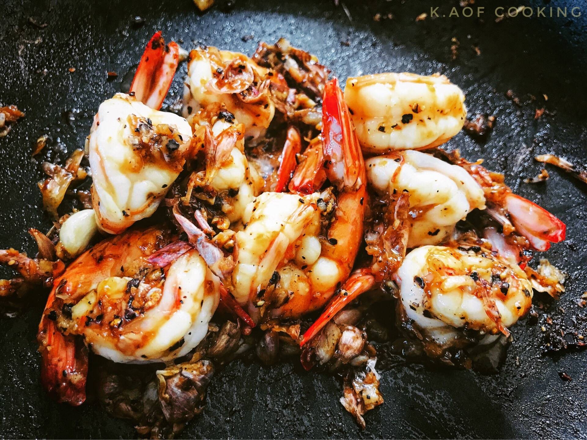 กุ้งพริกไทดำ