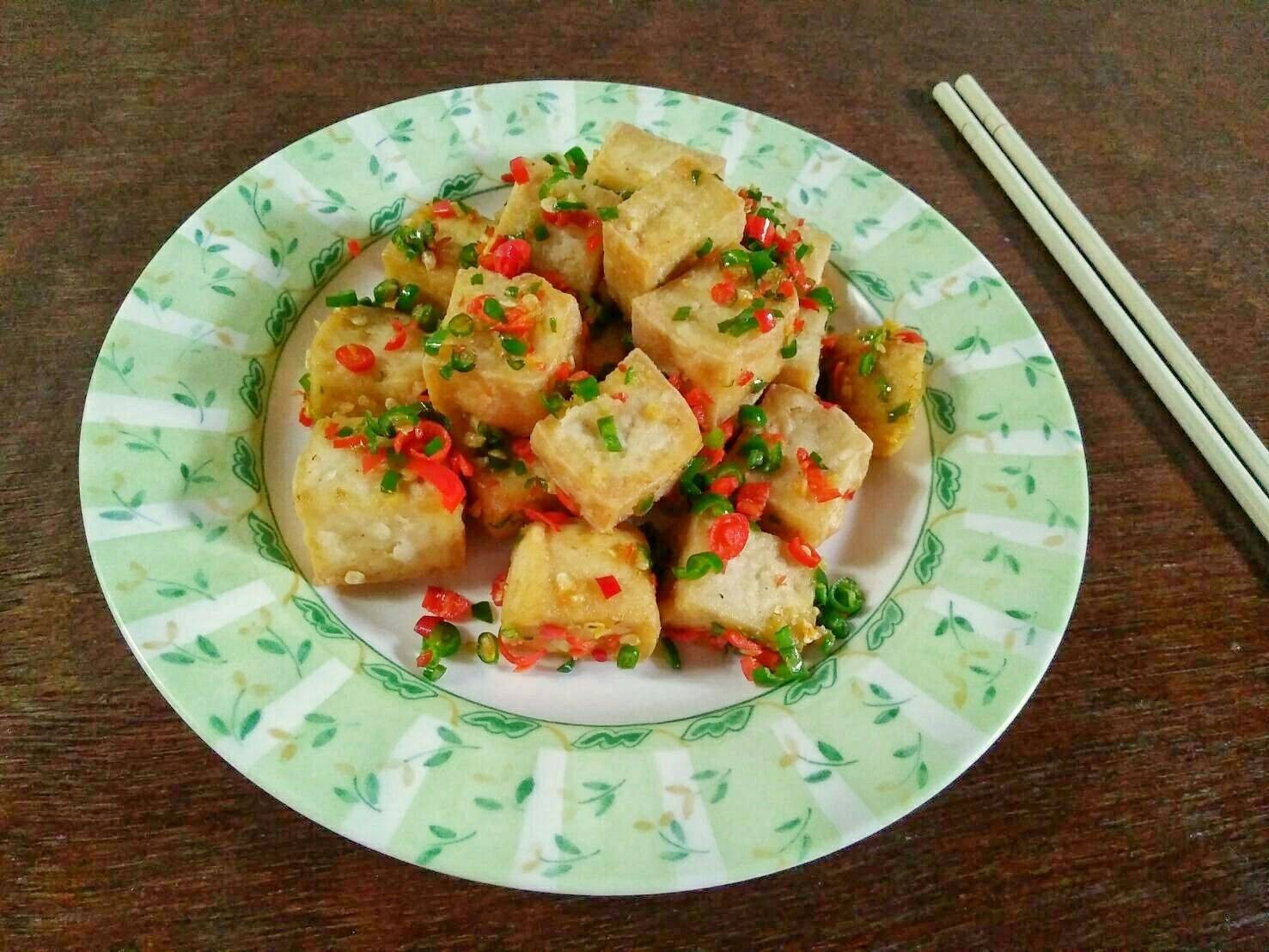 เต้าหู้คั่วพริกเกลือ