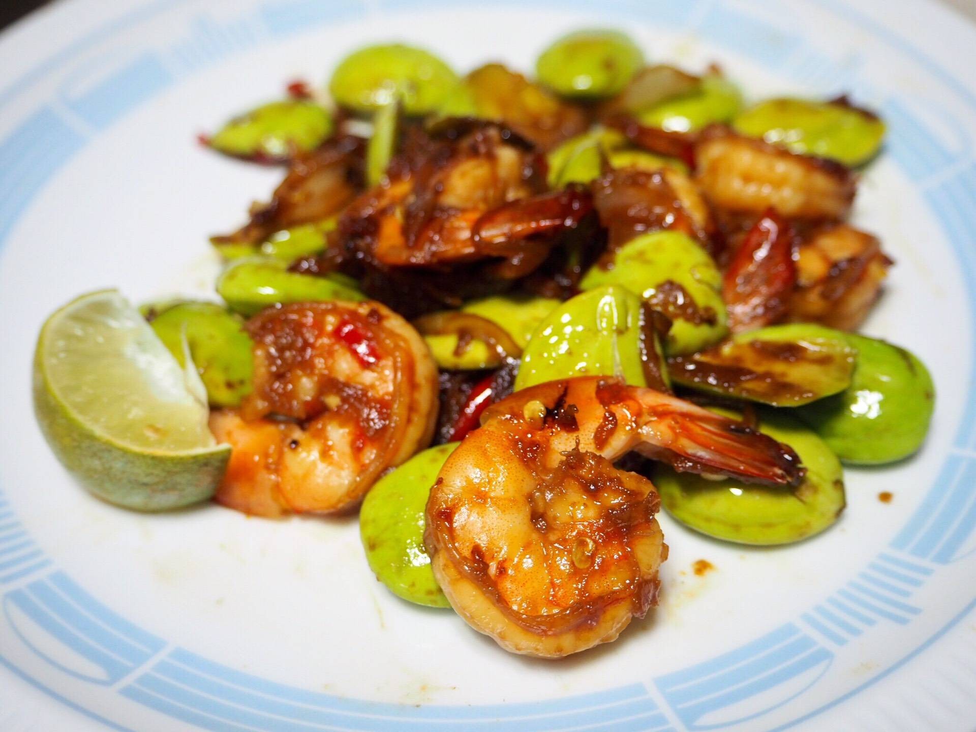 สะตอผัดกะปิกุ้งสด