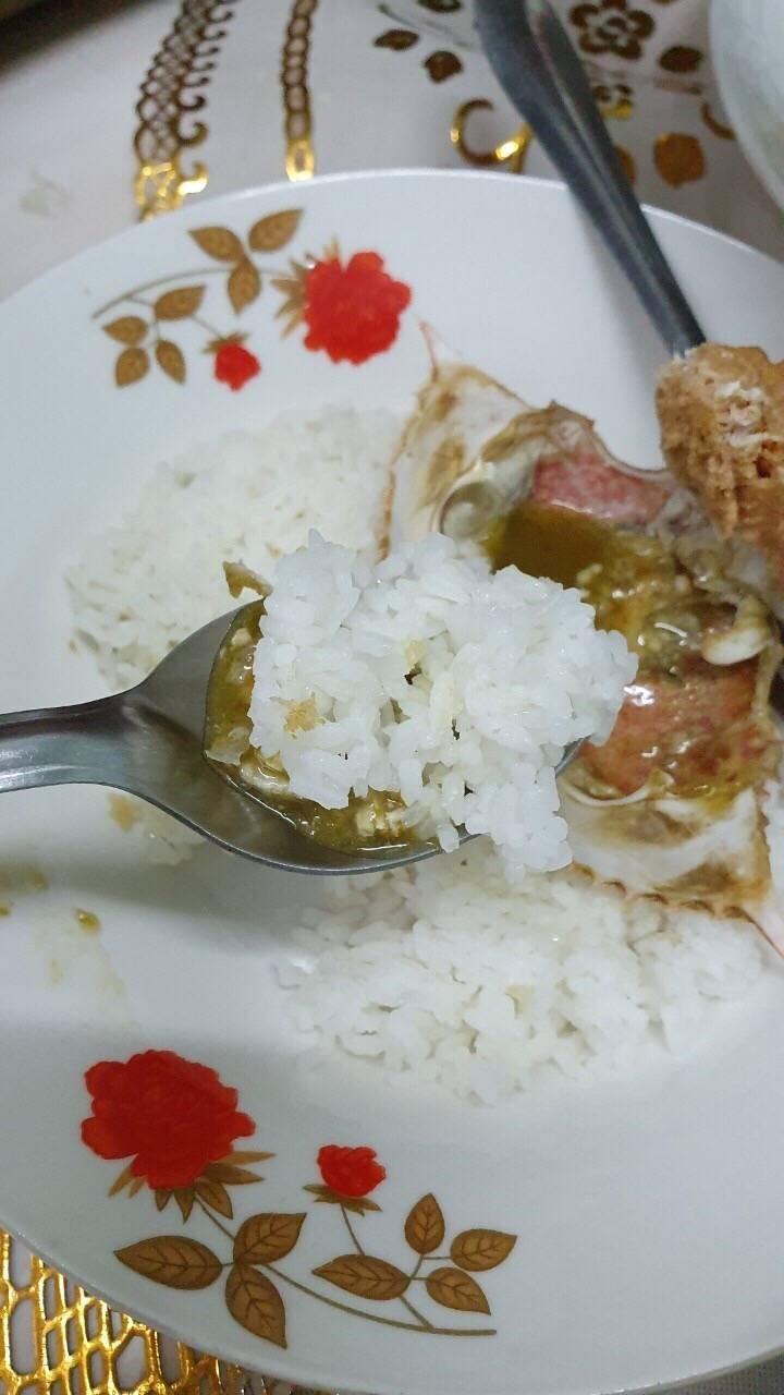 ปูม้านึ่งนมสดใช้microwave