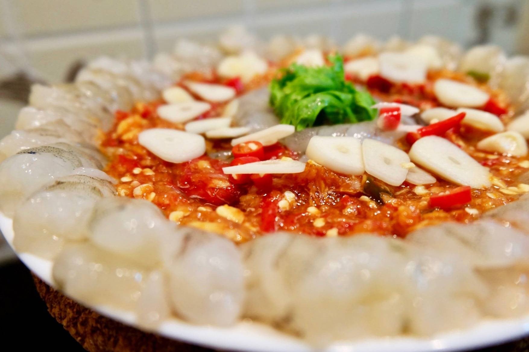 กุ้งแช่น้ำปลา