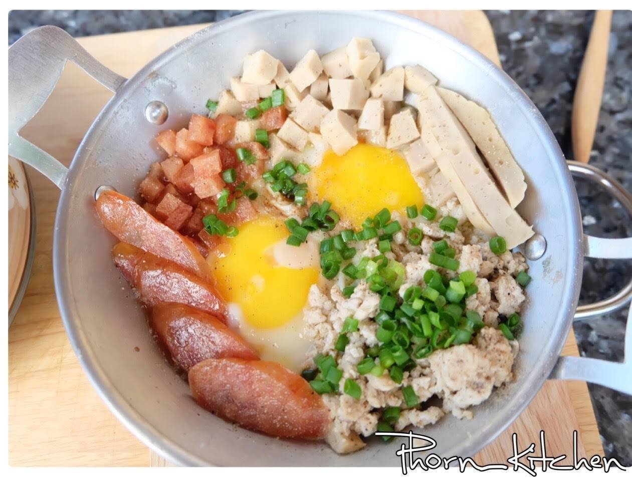 ไข่กระทะเมนูอาหารเช้า