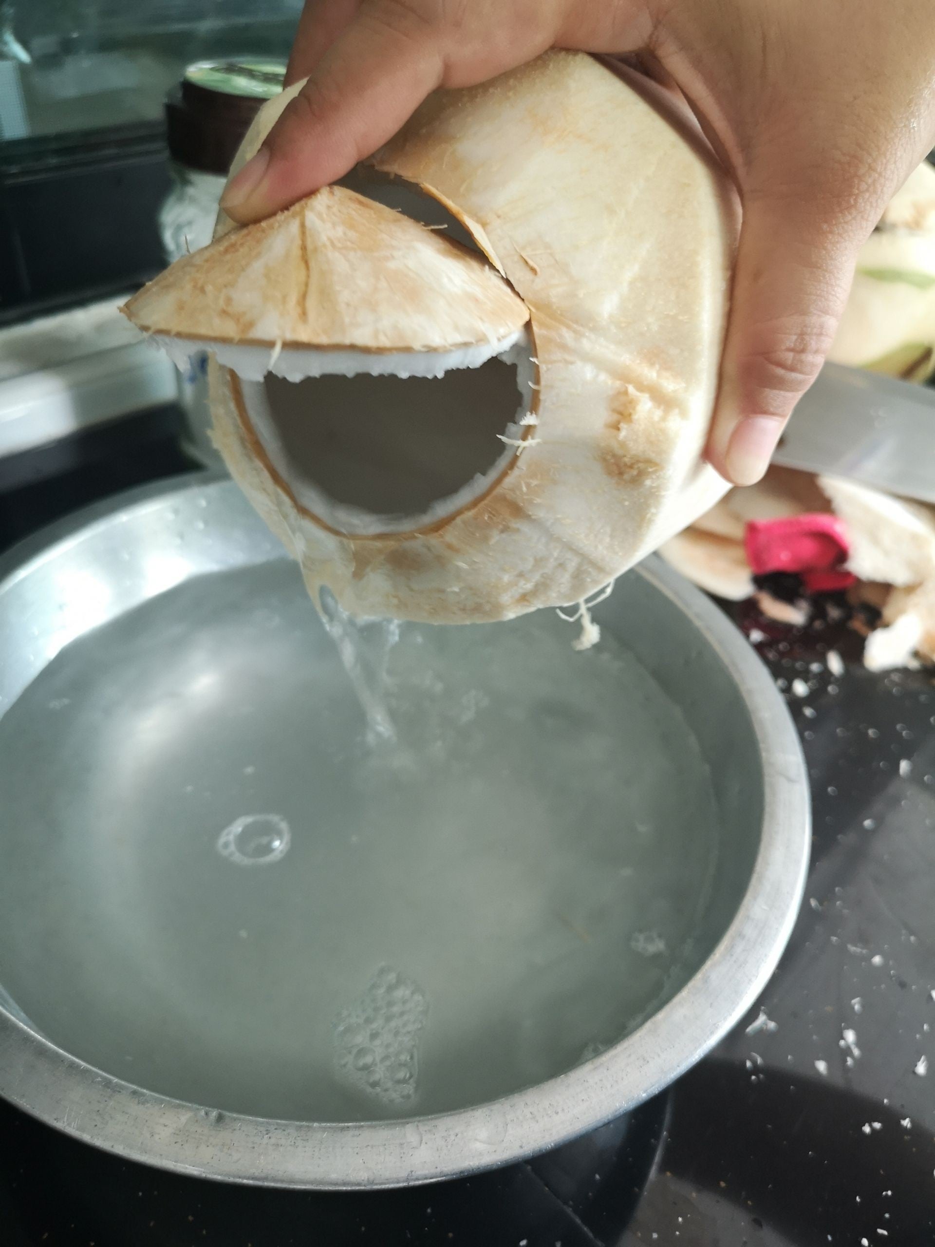 เทคนิคเเกะมะพร้าวอ่อน (จะเอาไปทำเค้กมะพร้าวอ่อน)