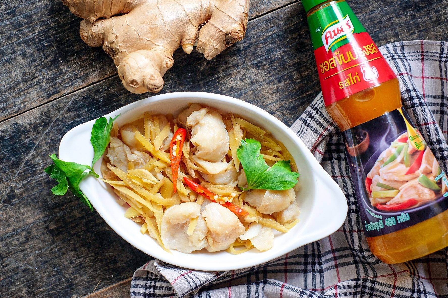 เมนูคลีน: ปลาดอลลี่ใส่ขิง