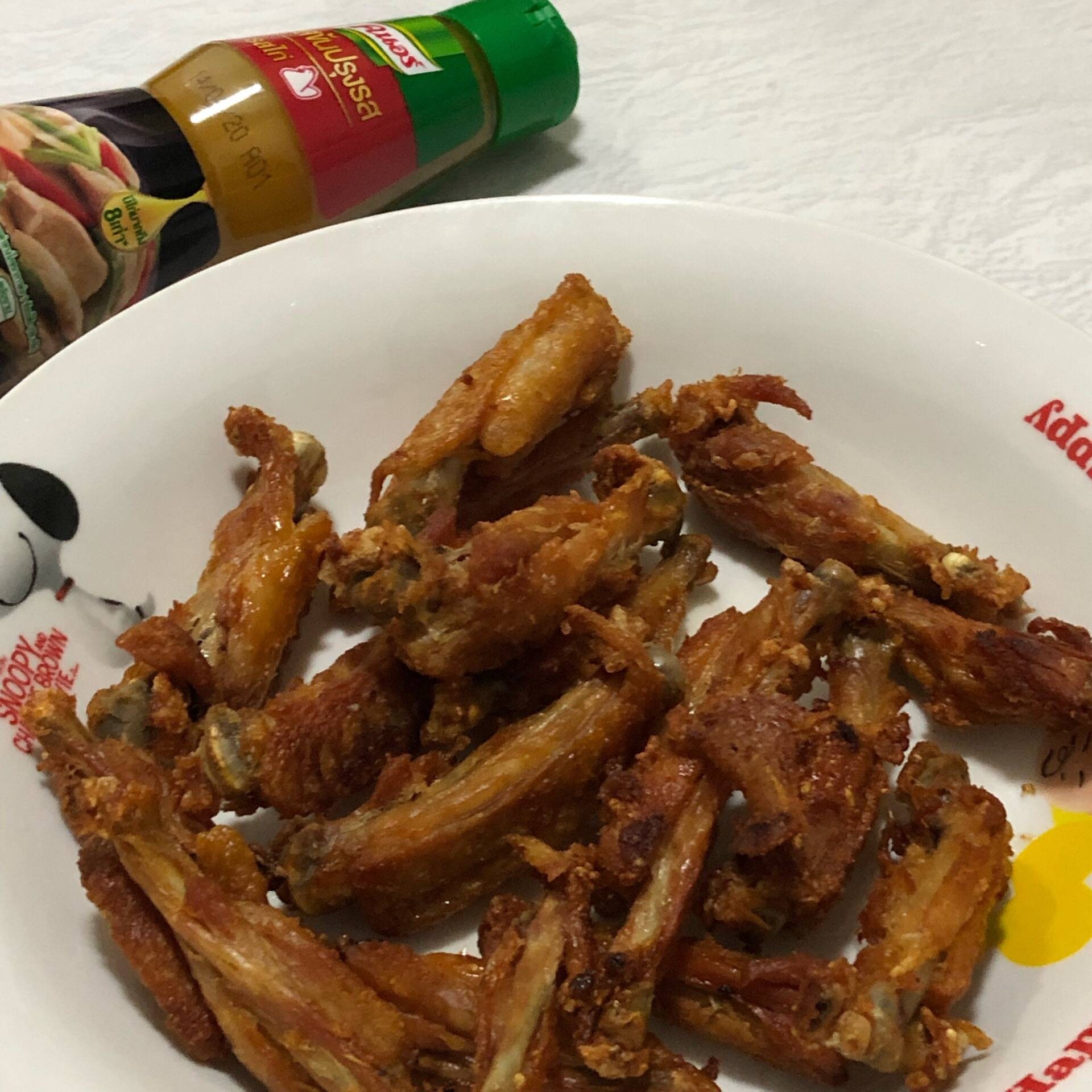 ปีกกลางไก่ทอดกรอบคลุกพริกหม่าล่า