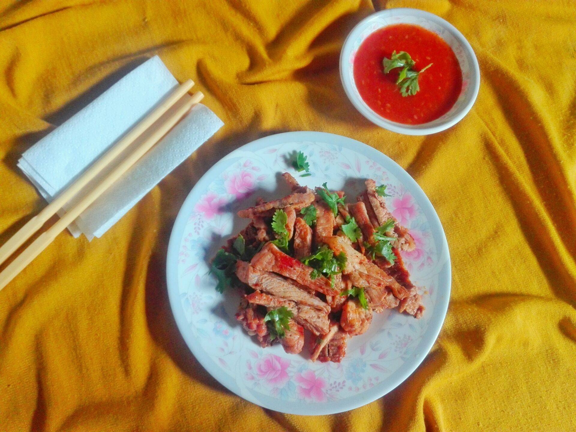 หมูย่างพริกเผา