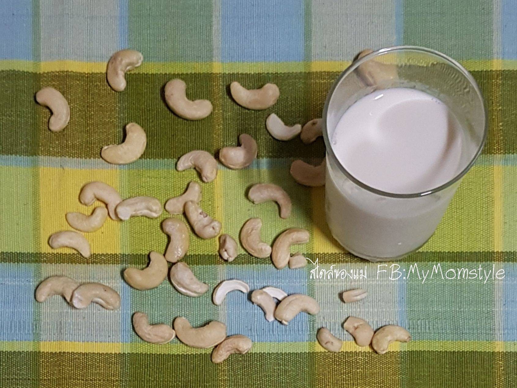 นมถั่วหิมพานต์ homemade cashew milk