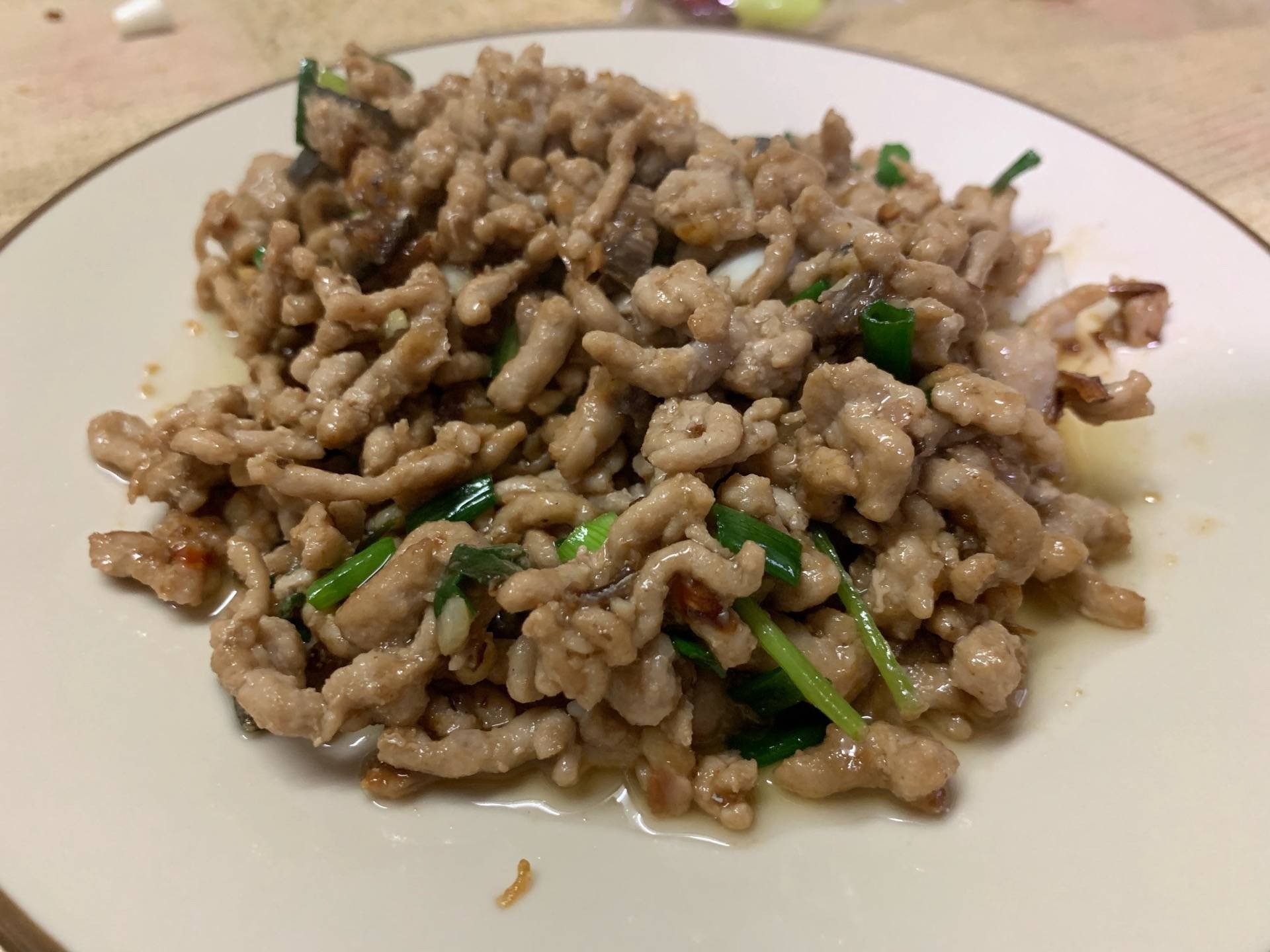 หมูสับผัดปลาเค็ม