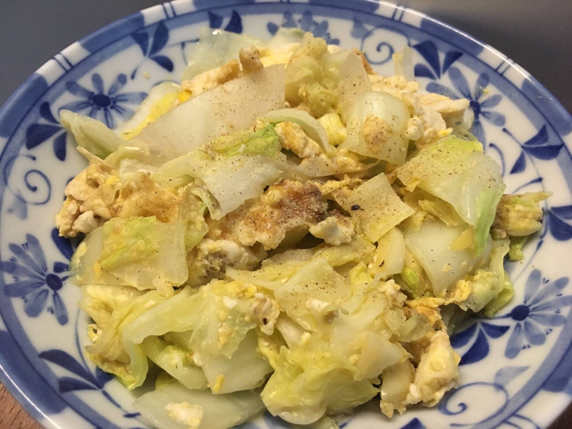 ผักกาดขาวผัดไข่