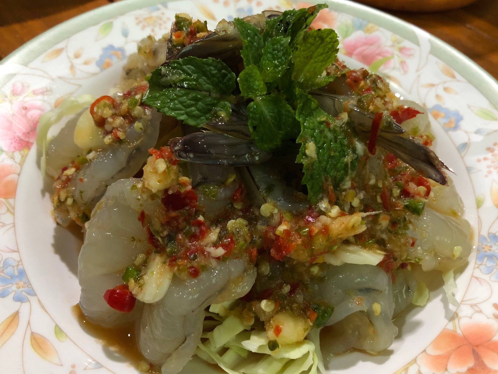 กุ้งแช่น้ำปลา