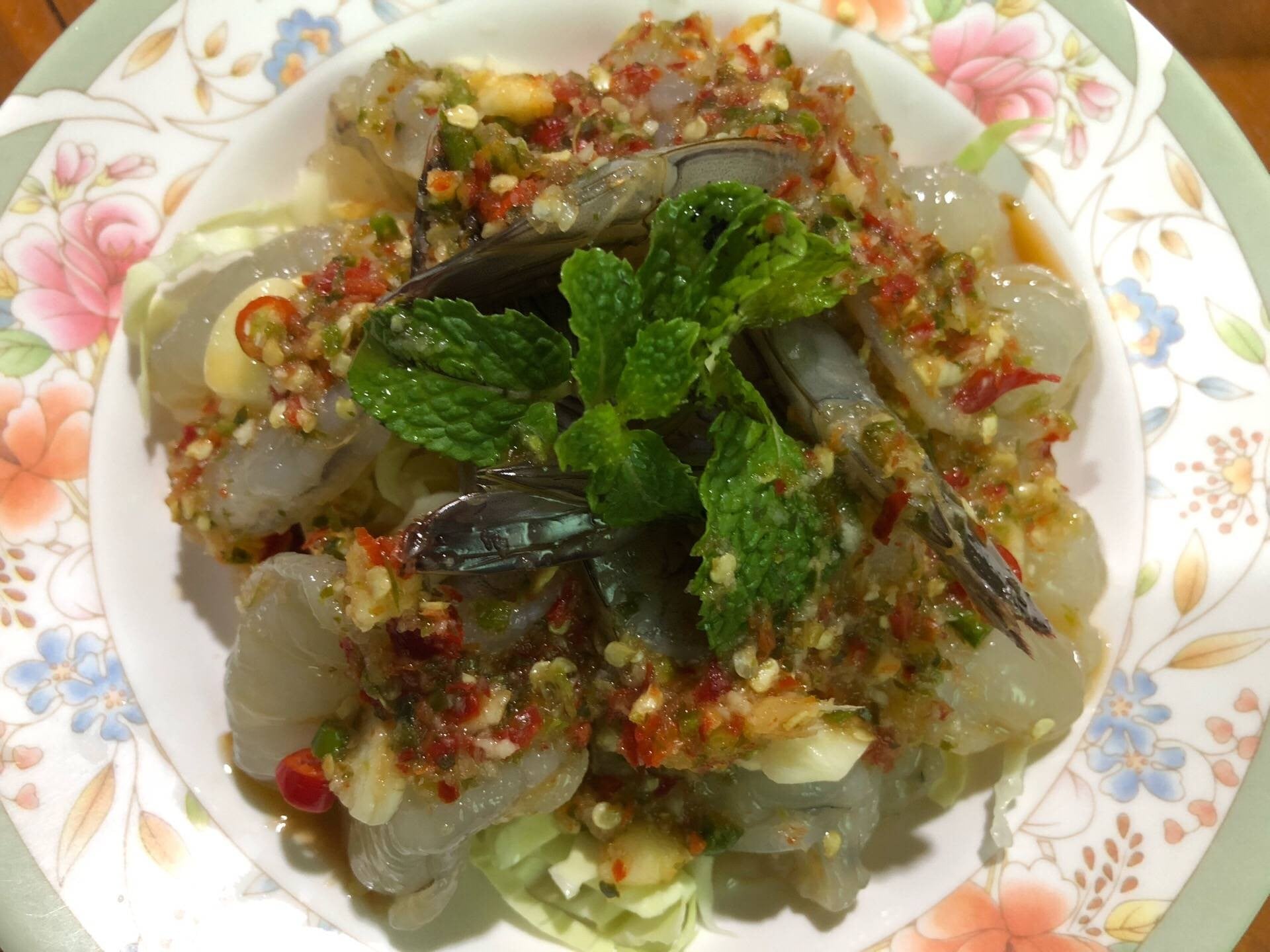 กุ้งแช่น้ำปลา