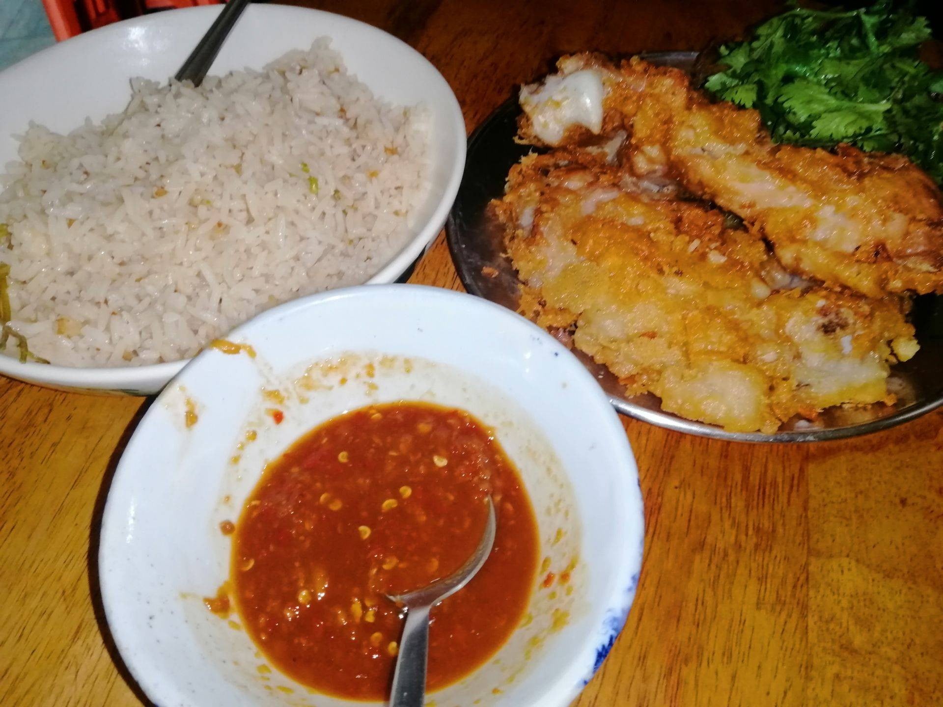 ข้าวมันไก่ทอด