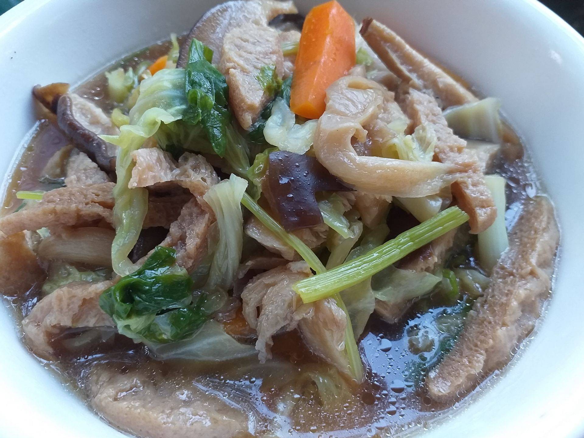 ต้มจับฉ่ายเห็ดสามอย่าง(อาหารเจ)