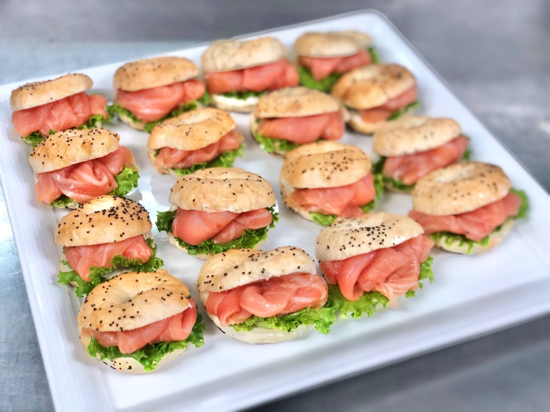 Smoke Salmon Cream Cheese Bagel
