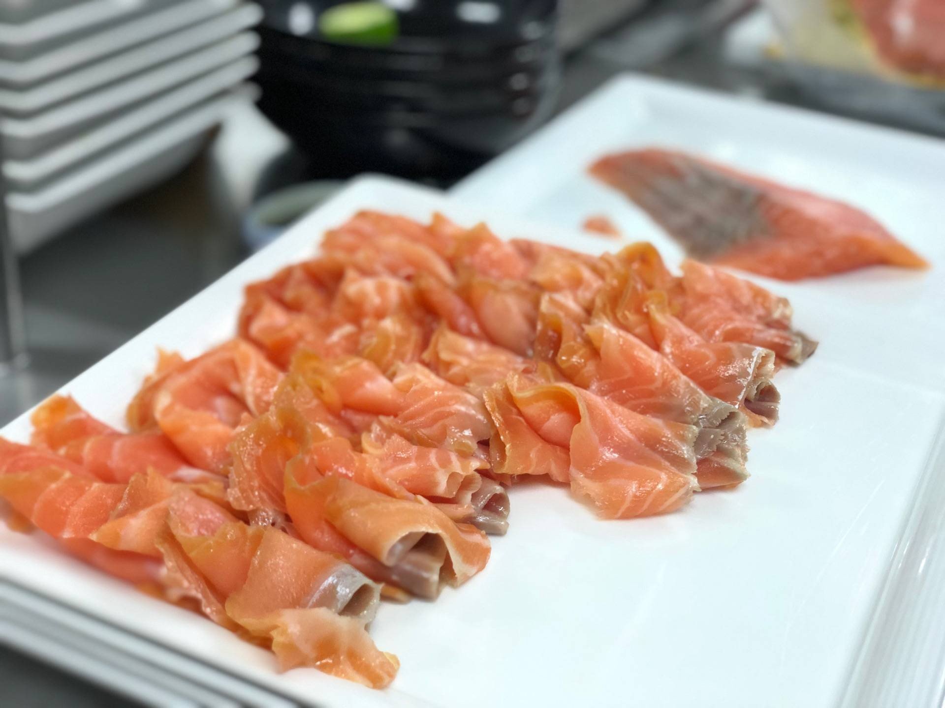 Smoke Salmon Cream Cheese Bagel